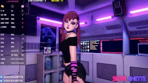 SkyeAnette online show from June 1, 2026, 1:07 am
