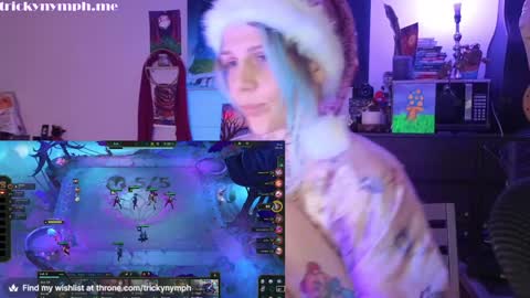 Snapshot of tricky_nymph chatting on December 6, 2024, 8:15 am Cassie online show from December 6, 2024, 8:15 am