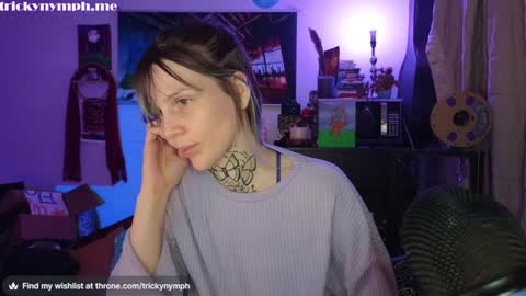 Snapshot of tricky_nymph chatting on December 7, 2024, 9:06 am Cassie online show from December 7, 2024, 9:06 am