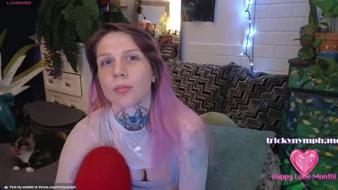 Snapshot of tricky_nymph chatting on February 24, 2025, 12:05 pm Cassie online show from February 24, 2025, 12:05 pm