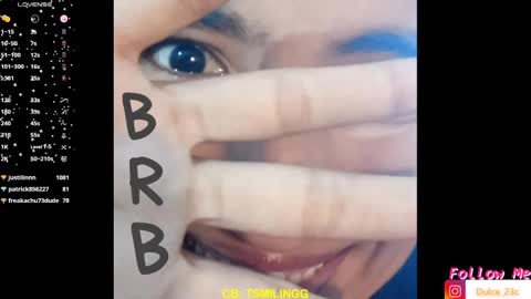 Snapshot of tsmilingg chatting on January 22, 2025, 9:54 pm Dulce online show from January 22, 2025, 9:54 pm