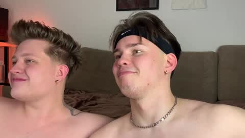 Snapshot of twoguyspleasure chatting on January 12, 2025, 9:08 pm Noah blonde and Josh dark hair Nike guy online show from January 12, 2025, 9:08 pm