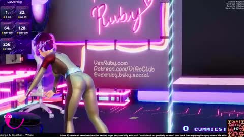 Snapshot of vexruby chatting on February 22, 2025, 2:06 am Vex Ruby online show from February 22, 2025, 2:06 am