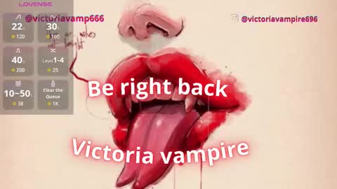 Victoria Vampire online show from December 23, 2025, 1:14 am