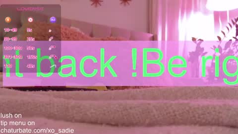 Snapshot of xo_sadie chatting on May 3, 2026, 6:19 am Xo Sadie online show from May 3, 2026, 6:19 am