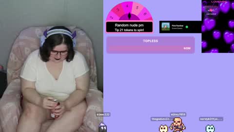 Snapshot of xonerdykitty chatting on January 30, 2025, 4:48 am Nerdykitty online show from January 30, 2025, 4:48 am