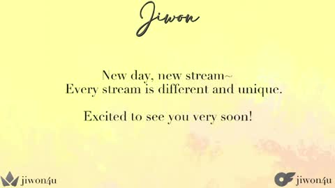 J i w o n   online show from May 25, 2026, 8:26 pm