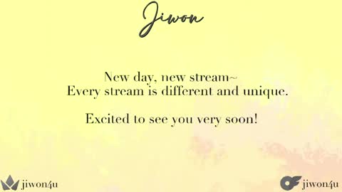 J i w o n   online show from June 5, 2026, 9:20 pm