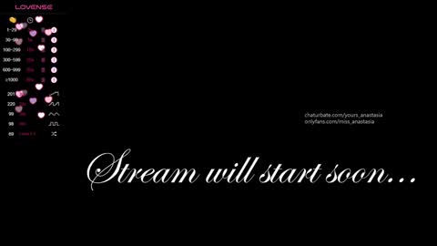 Snapshot of yours_anastasia chatting on January 3, 2025, 9:36 pm Anastasia online show from January 3, 2025, 9:36 pm