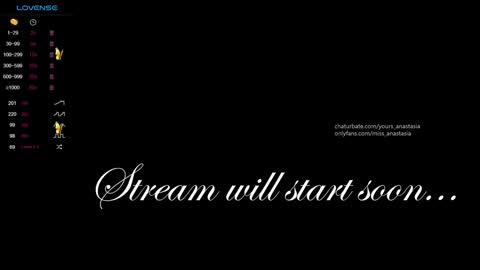 Snapshot of yours_anastasia chatting on March 10, 2025, 7:50 pm Anastasia online show from March 10, 2025, 7:50 pm