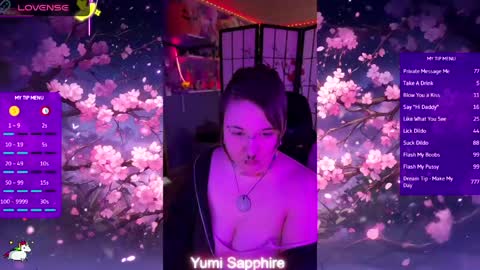 Yumi Sapphire online show from April 15, 2026, 6:37 pm