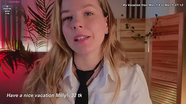 Snapshot of milly_shy chatting on March 7, 2025, 8:23 am milly shy online show from March 7, 2025, 8:23 am