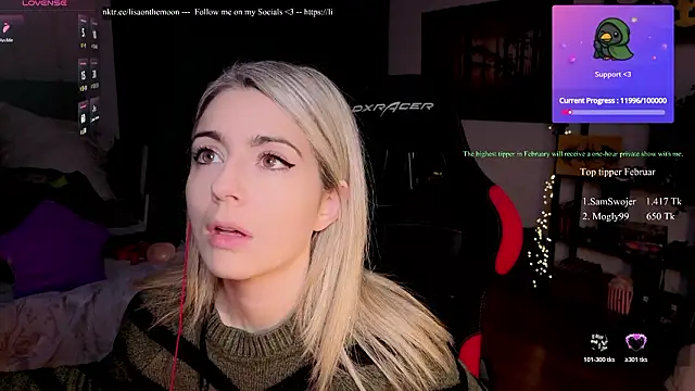 Lisaonthemoon online show from February 7, 2026, 3:27 pm