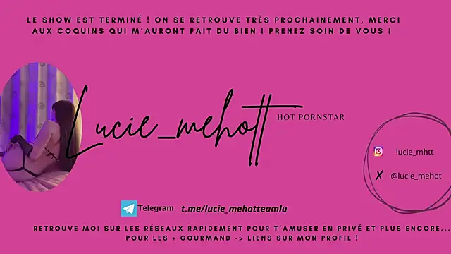 lucie mehott online show from March 14, 2025, 8:21 am