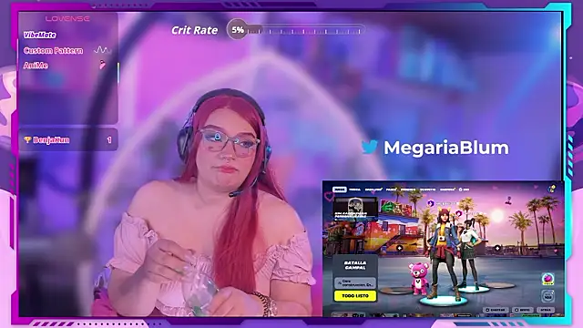 Snapshot of MegariaB chatting on February 15, 2026, 4:53 am MegariaB online show from February 15, 2026, 4:53 am