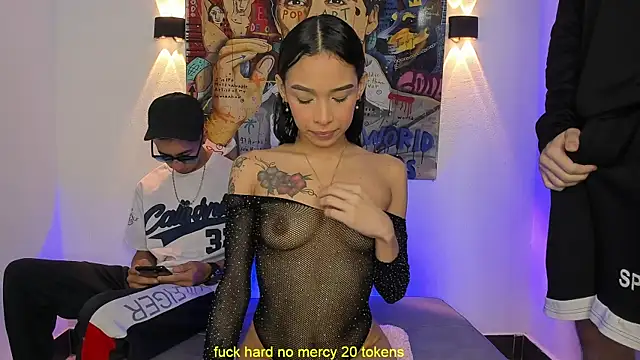 Snapshot of Threesome-no-mercy chatting on October 6, 2025, 1:19 pm Threesome-no-mercy online show from October 6, 2025, 1:19 pm