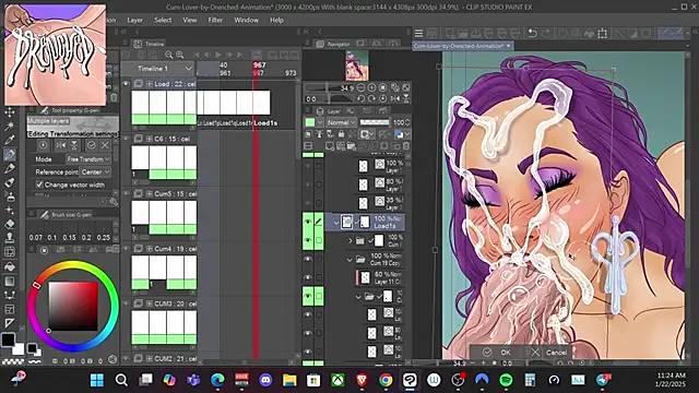 DrenchedArt online show from January 22, 2025, 7:24 pm