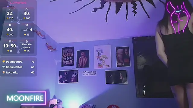 Snapshot of moonfiredancer chatting on January 13, 2025, 2:50 am moonfiredancer online show from January 13, 2025, 2:50 am