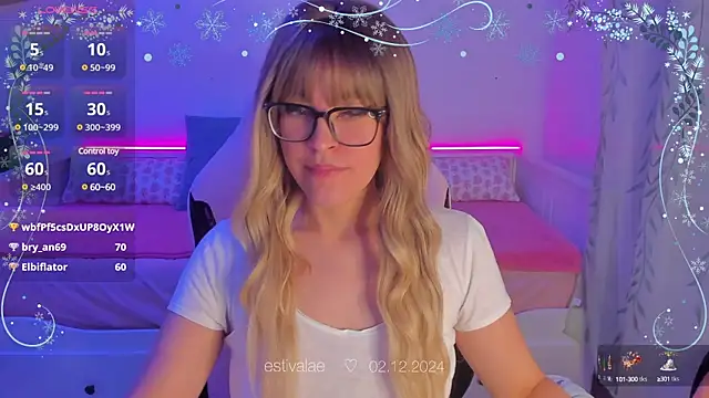 Snapshot of estivalae chatting on December 2, 2024, 5:59 pm estivalae online show from December 2, 2024, 5:59 pm