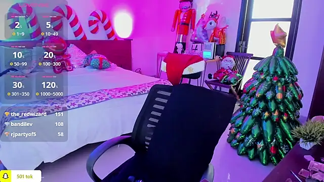 Snapshot of PrincessVS chatting on December 20, 2024, 7:55 am PrincessVS online show from December 20, 2024, 7:55 am