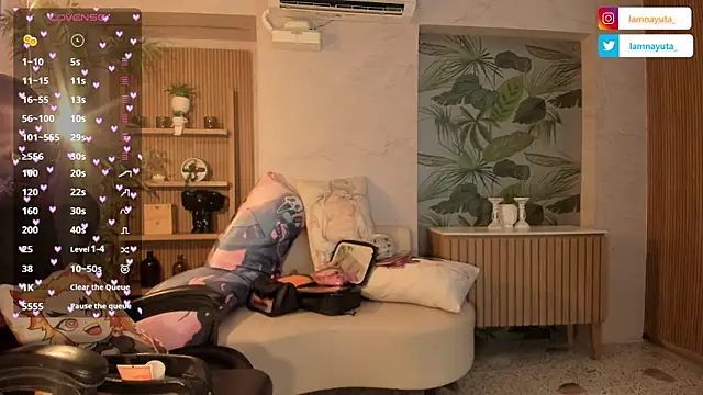 Snapshot of IamNayuta chatting on July 12, 2026, 10:45 pm IamNayuta online show from July 12, 2026, 10:45 pm