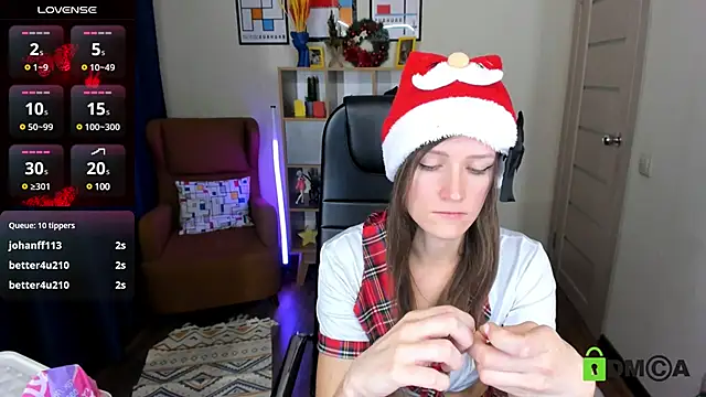 Snapshot of FrancescaCollins chatting on December 27, 2024, 12:01 pm FrancescaCollins online show from December 27, 2024, 12:01 pm