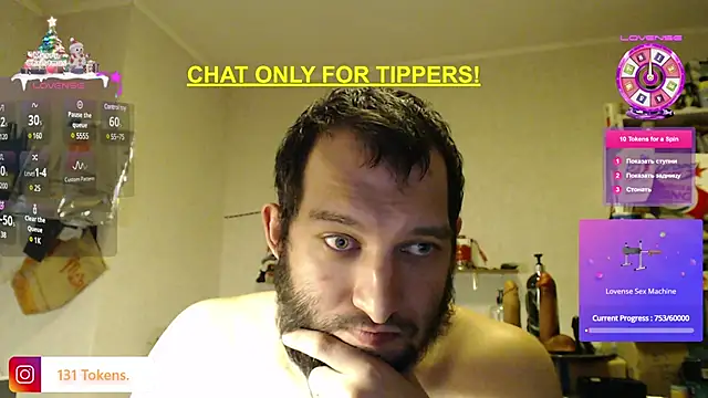 BISEXGOOD777 online show from January 7, 2025, 7:49 pm