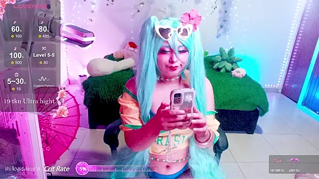 Snapshot of MilkyXSakura chatting on March 6, 2025, 1:48 am MilkyXSakura online show from March 6, 2025, 1:48 am