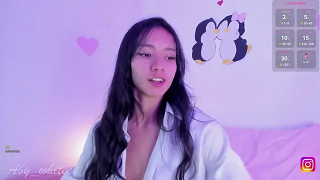 Snapshot of AbyWhitee chatting on February 20, 2025, 9:00 am AbyWhitee online show from February 20, 2025, 9:00 am