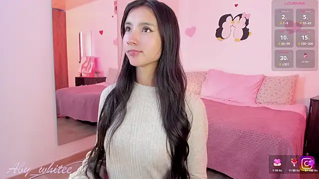 Snapshot of AbyWhitee chatting on March 13, 2025, 1:43 am AbyWhitee online show from March 13, 2025, 1:43 am