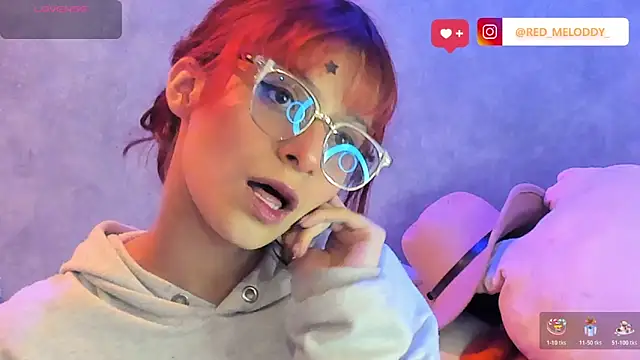 Snapshot of RedMeloddy chatting on February 19, 2026, 11:34 pm RedMeloddy online show from February 19, 2026, 11:34 pm