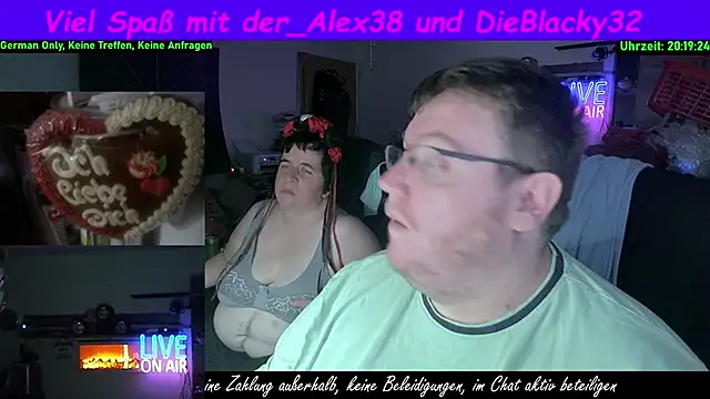 der alex38 online show from October 11, 2025, 6:17 pm