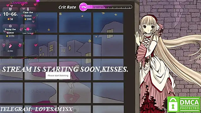 Lovelyamyy online show from April 13, 2026, 8:58 pm