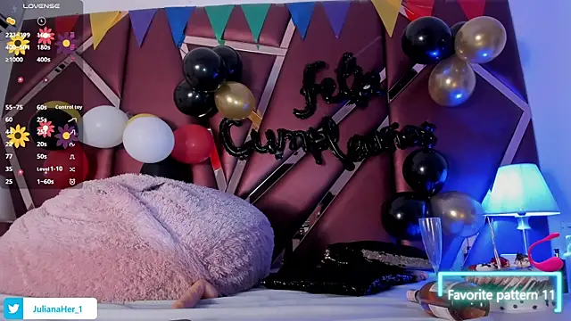 Snapshot of JulianaaHerrera chatting on October 2, 2025, 11:50 am JulianaaHerrera online show from October 2, 2025, 11:50 am