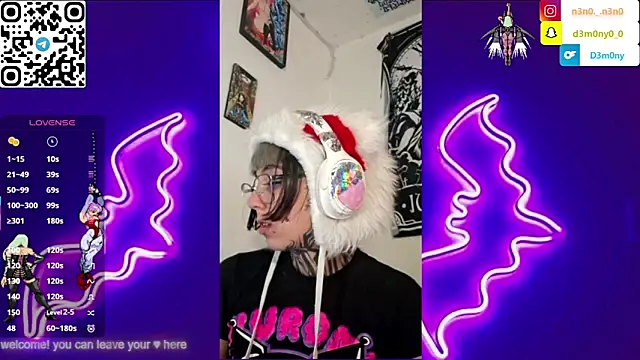 Snapshot of d3m0ny0_0 chatting on April 15, 2026, 7:58 pm d3m0ny0 0 online show from April 15, 2026, 7:58 pm