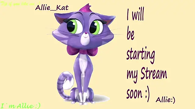 Allie Kat online show from May 24, 2026, 1:27 pm