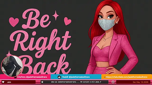 jadethemaskedtrans online show from May 15, 2026, 11:12 pm