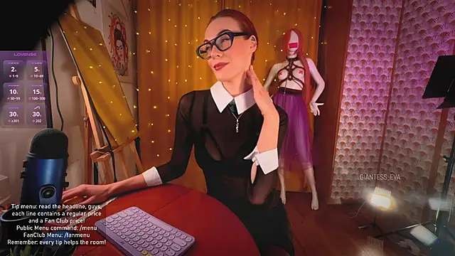 Giantess Eva online show from March 27, 2026, 4:07 pm