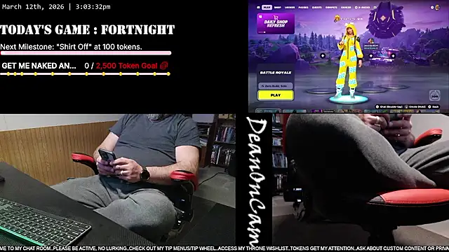 DeanonCam online show from March 12, 2026, 8:04 pm