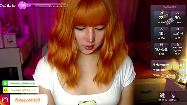 Snapshot of HOTnWILDalice chatting on March 27, 2026, 9:10 am HOTnWILDalice online show from March 27, 2026, 9:10 am