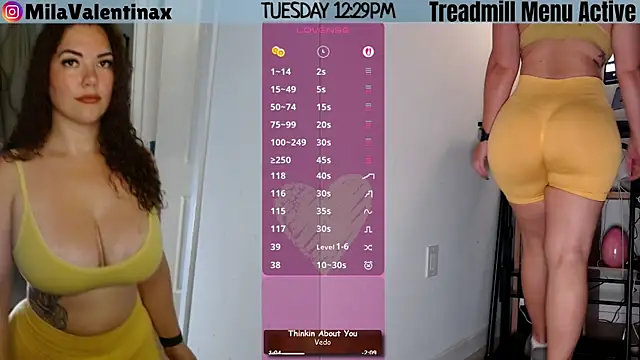 MilaValentina online show from March 31, 2026, 4:29 pm