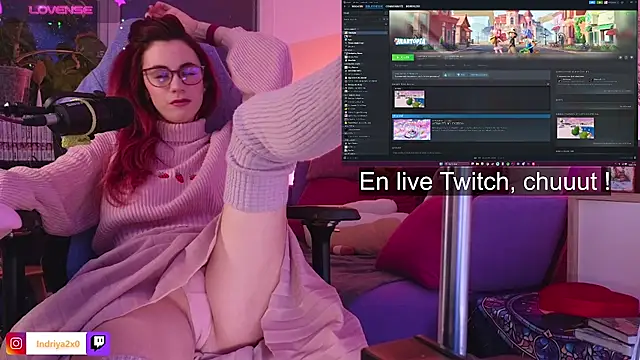 Snapshot of Indriya2x0 chatting on February 19, 2026, 9:11 pm Indriya2x0 online show from February 19, 2026, 9:11 pm