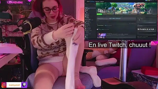 Snapshot of Indriya2x0 chatting on February 23, 2026, 9:23 pm Indriya2x0 online show from February 23, 2026, 9:23 pm