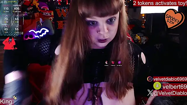 VelvetDiablo online show from October 8, 2025, 11:57 pm