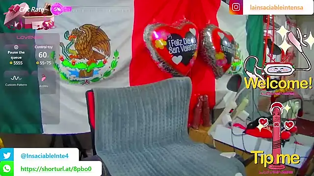 LaInsaciableIntensa online show from February 22, 2025, 1:35 pm