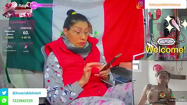 LaInsaciableIntensa online show from March 14, 2025, 12:51 pm