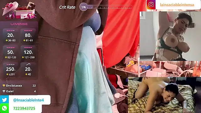 LaInsaciableIntensa online show from March 21, 2025, 10:39 pm