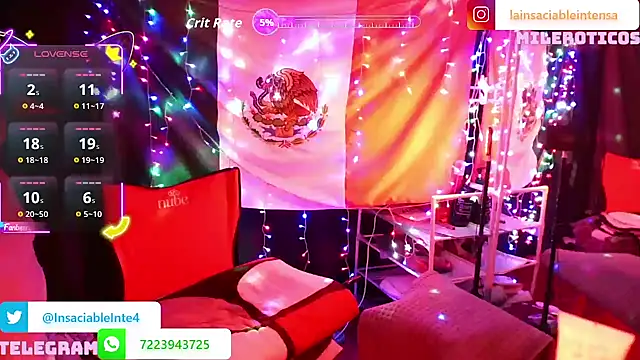 LaInsaciableIntensa online show from November 7, 2025, 1:49 am