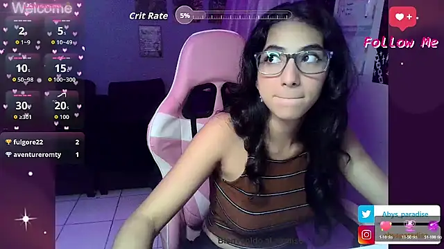 Abysparadise online show from March 1, 2026, 2:57 am