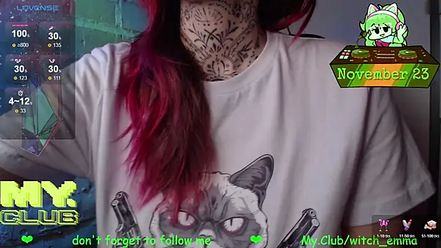 Witch Emma online show from November 23, 2025, 6:41 pm